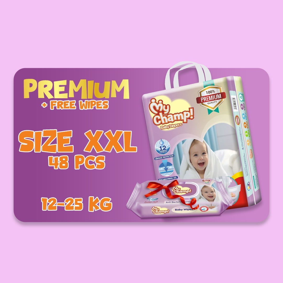 MY CHAMP (XXL). 48 PCS + FREE WIPES