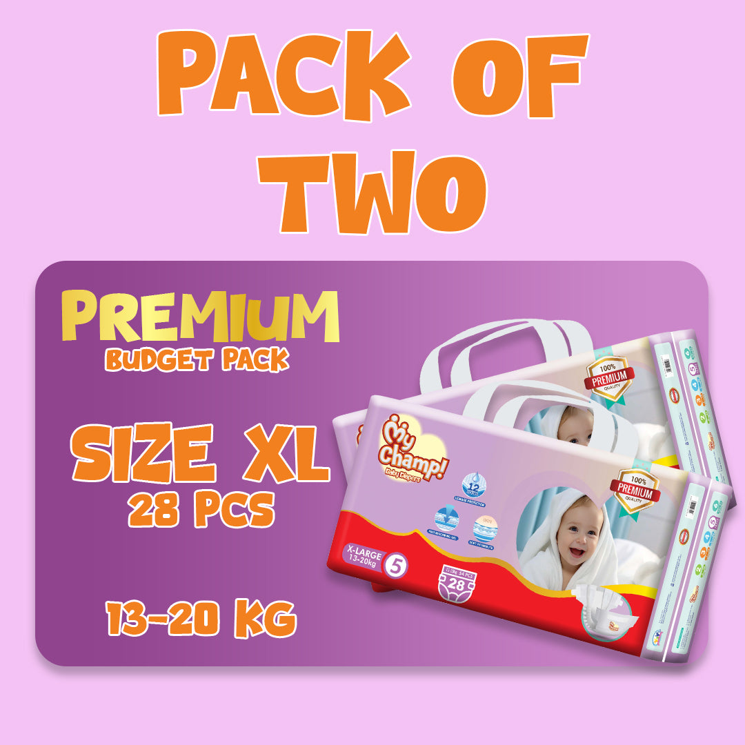 MY CHAMP (XL). 28 PCS (Pack of 2)