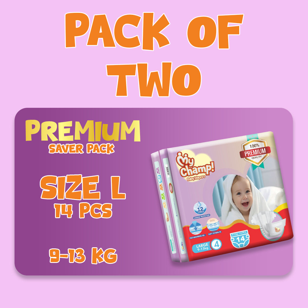 MY CHAMP (L). 14 PCS (Pack of 2)