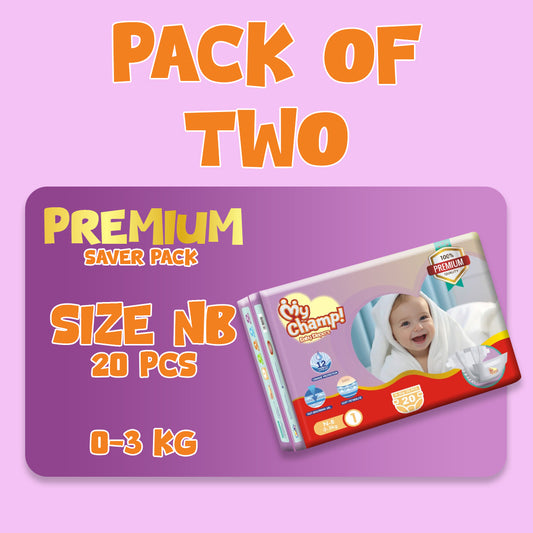 MY CHAMP (NB).20 PCS (Pack of 2)