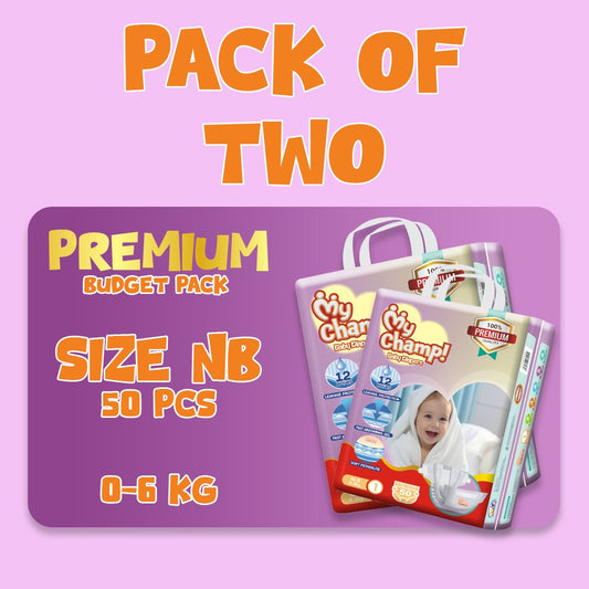 MY CHAMP (NB). 50 PCS (Pack of 2)