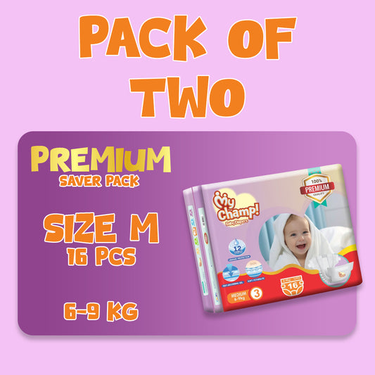 MY CHAMP (M). 16 PCS (Pack of 2)