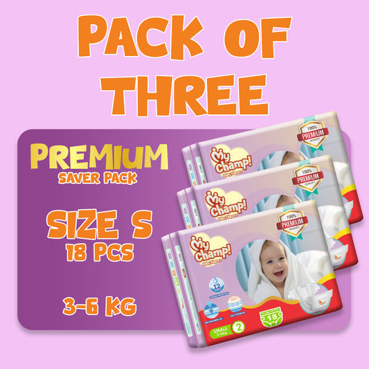 MY CHAMP (S). 18 PCS (Pack of 3)