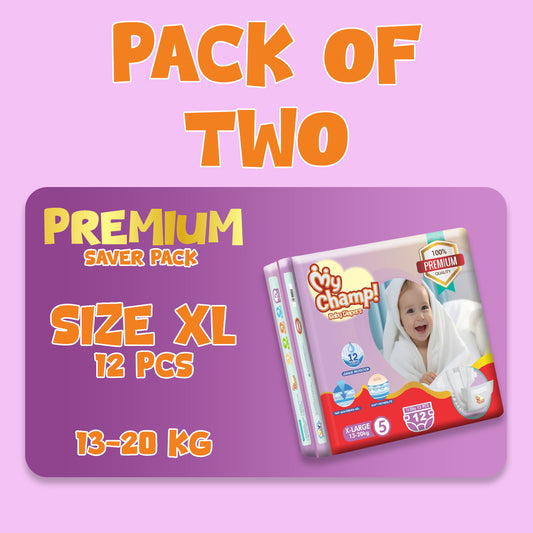 MY CHAMP (XL). 12 PCS (Pack of 2)